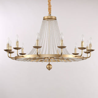 Shan 12-Light Gold Crystal Chandelier