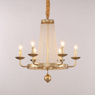 Shan 12-Light Gold Crystal Chandelier