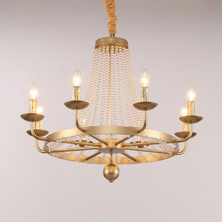 Shan 12-Light Gold Crystal Chandelier