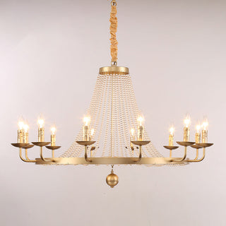 Shan 12-Light Gold Crystal Chandelier