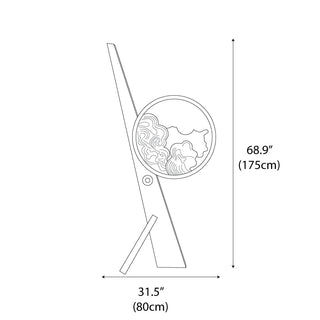 Vista Modern Wood Floor Lamp