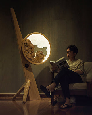 Vista Modern Wood Floor Lamp