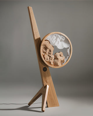 Vista Modern Wood Floor Lamp
