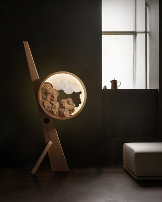 Vista Modern Wood Floor Lamp