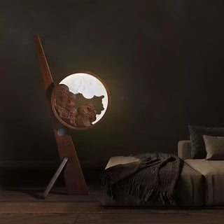 Vista Modern Wood Floor Lamp