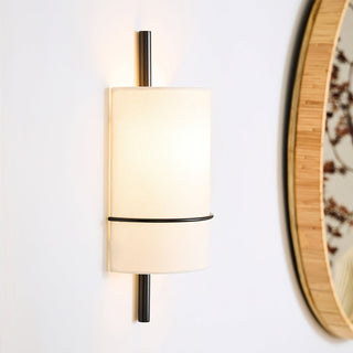 Shaw Modern Linen Fabric Wall Sconce