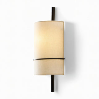 Shaw Modern Linen Fabric Wall Sconce