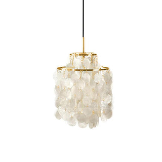 Aqua Veil Coastal Shell Chandelier