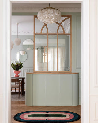 Aqua Veil Coastal Shell Chandelier