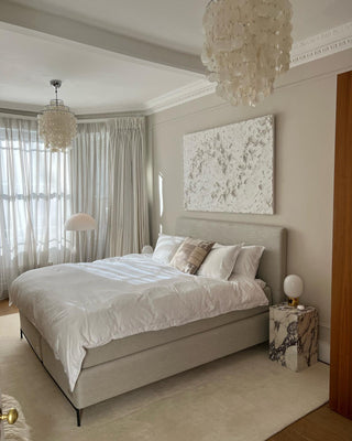 Aqua Veil Coastal Shell Chandelier