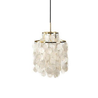 Aqua Veil Coastal Shell Chandelier