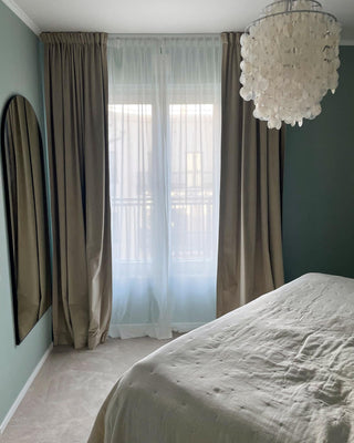 Aqua Veil Coastal Shell Chandelier