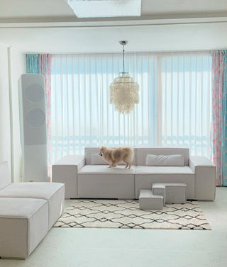 Aqua Veil Coastal Shell Chandelier