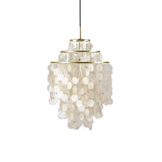 Aqua Veil Coastal Shell Chandelier