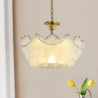 Shell Retro Glass Pearl Chandelier