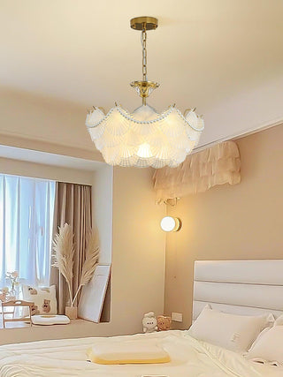 Shell Retro Glass Pearl Chandelier