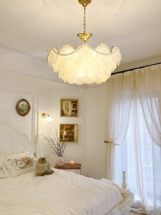 Shell Retro Glass Pearl Chandelier