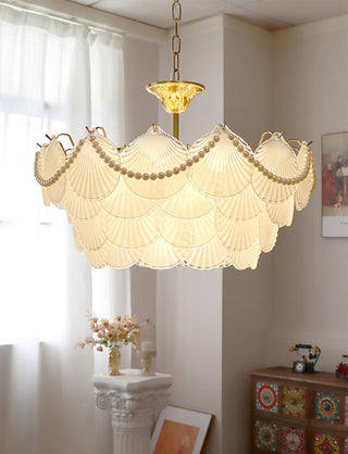 Shell Retro Glass Pearl Chandelier