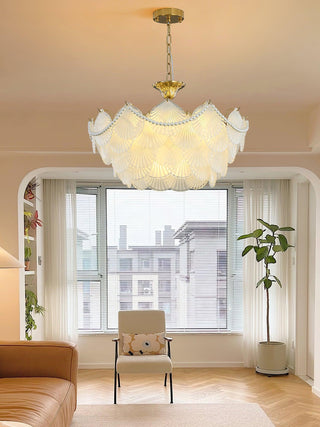 Shell Retro Glass Pearl Chandelier