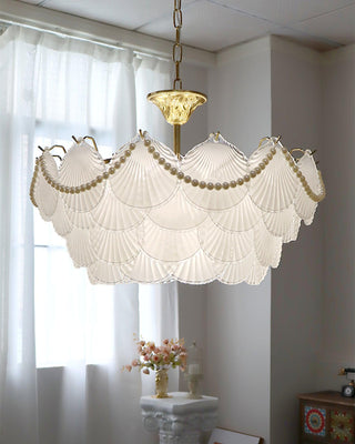 Shell Retro Glass Pearl Chandelier