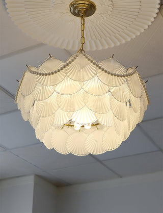 Shell Retro Glass Pearl Chandelier