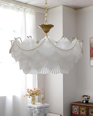 Shell Retro Glass Pearl Chandelier