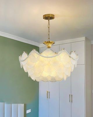 Shell Retro Glass Pearl Chandelier
