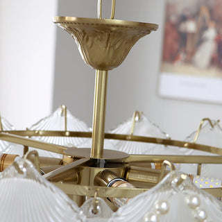 Shell Retro Glass Pearl Chandelier