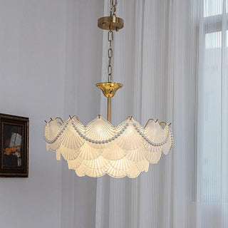 Shell Retro Glass Pearl Chandelier