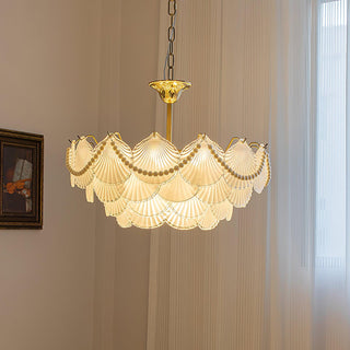 Shell Retro Glass Pearl Chandelier