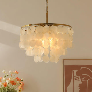Chime Natural Shell Chandelier