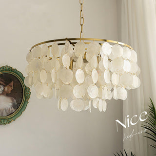 Chime Natural Shell Chandelier