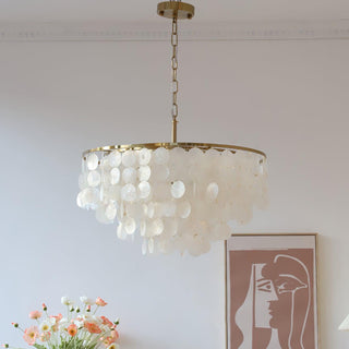 Chime Natural Shell Chandelier