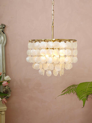 Chime Natural Shell Chandelier
