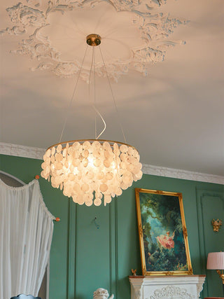 Chime Natural Shell Chandelier