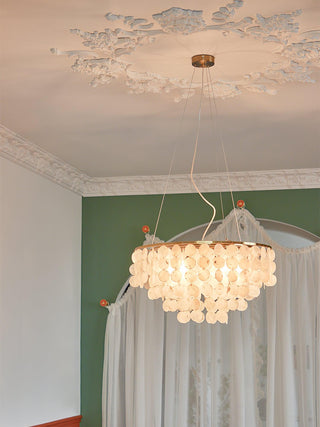 Chime Natural Shell Chandelier