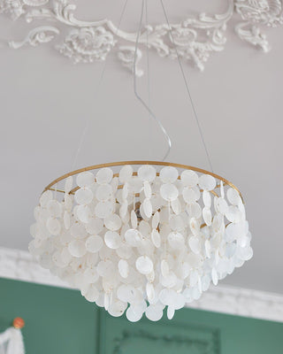 Chime Natural Shell Chandelier