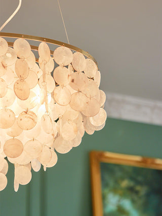 Chime Natural Shell Chandelier