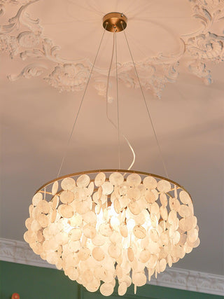 Chime Natural Shell Chandelier