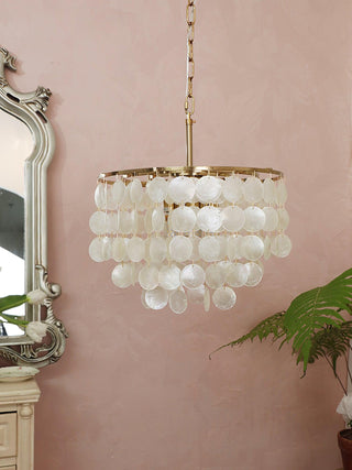 Chime Natural Shell Chandelier