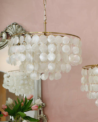 Chime Natural Shell Chandelier