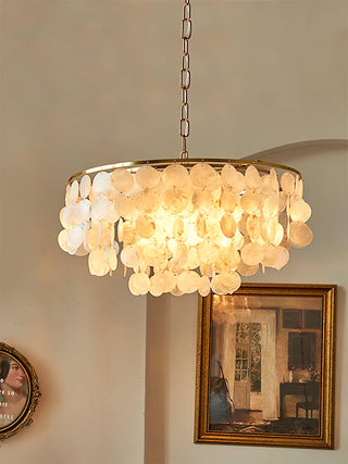 Chime Natural Shell Chandelier