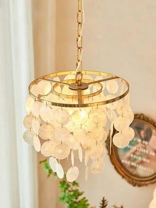 Chime Natural Shell Chandelier