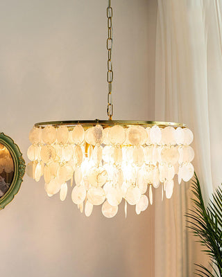 Chime Natural Shell Chandelier