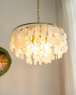 Chime Natural Shell Chandelier
