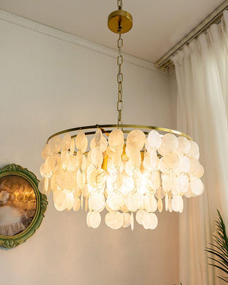 Chime Natural Shell Chandelier