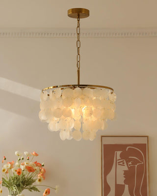 Chime Natural Shell Chandelier