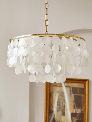Chime Natural Shell Chandelier