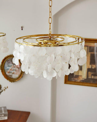 Chime Natural Shell Chandelier
