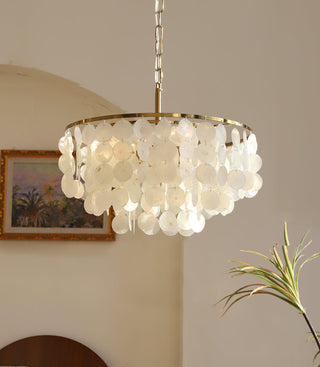 Chime Natural Shell Chandelier